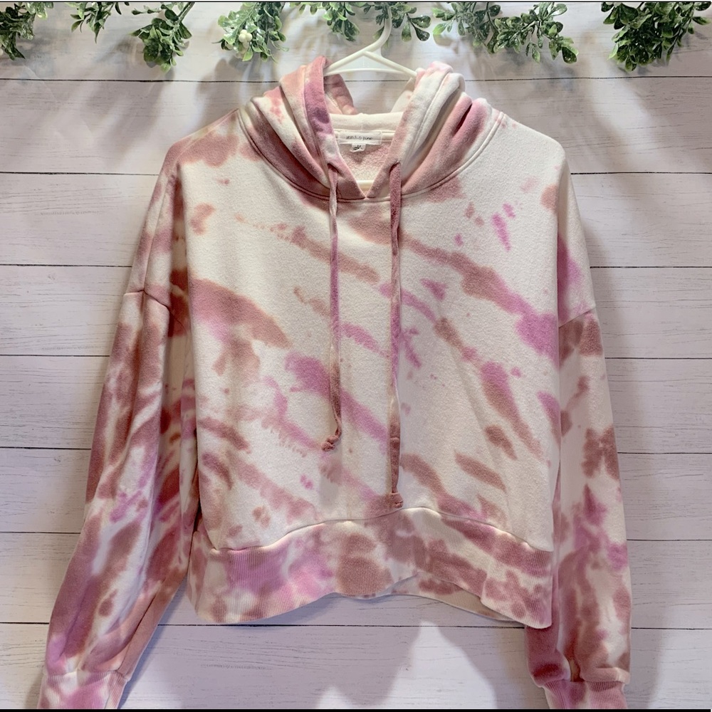 Tie Dye cropped Hoodie